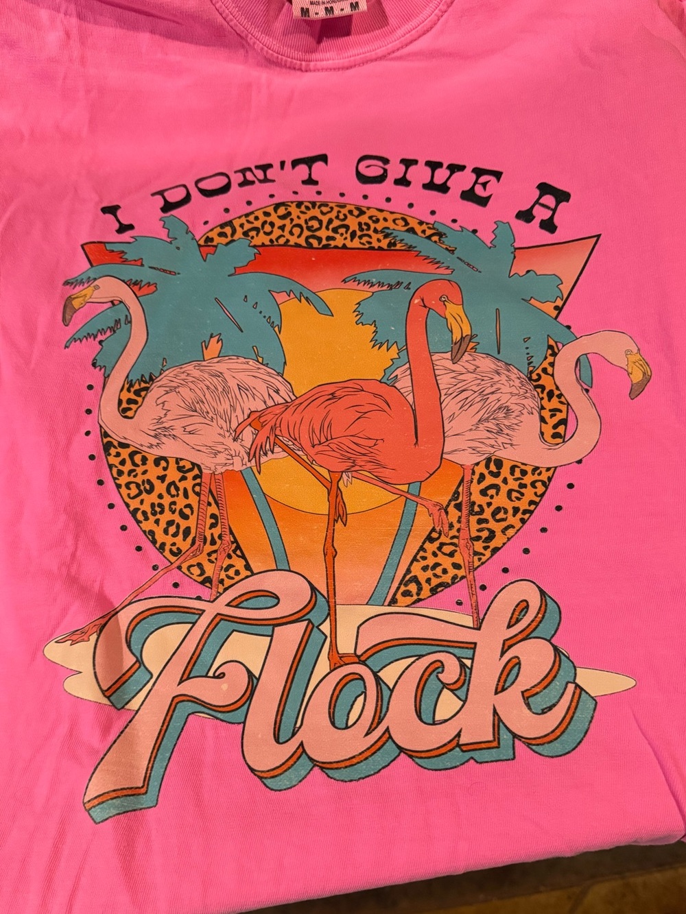 Comfort Colors Pink Flamingo Graphic Tee